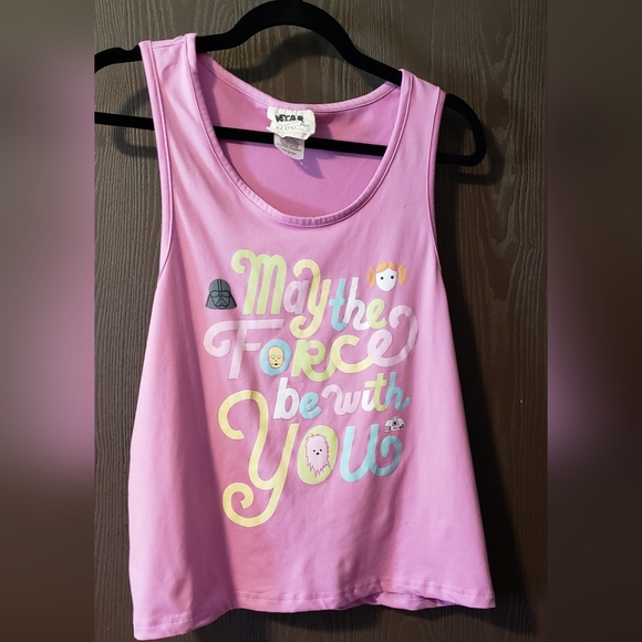 Star Wars Pink Graphic Tank Top Size M - Picture 1 of 4